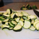 chopped zucchini