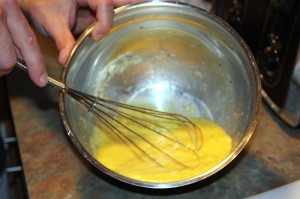 whisk eggs